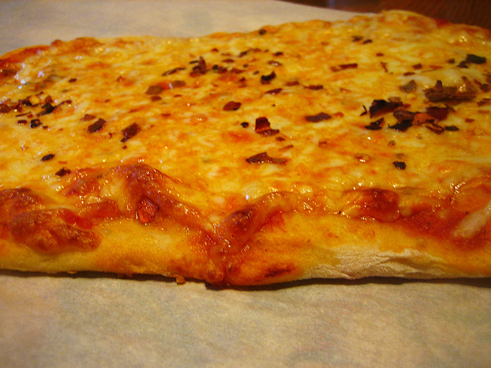 baked home made Italian pizza dough