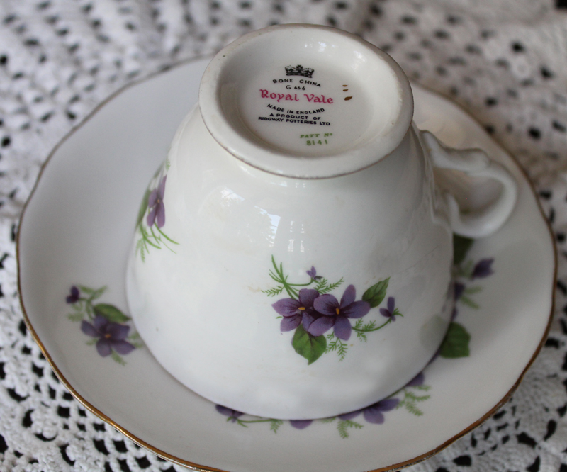 Royal Vale Bone China Cup and Saucer